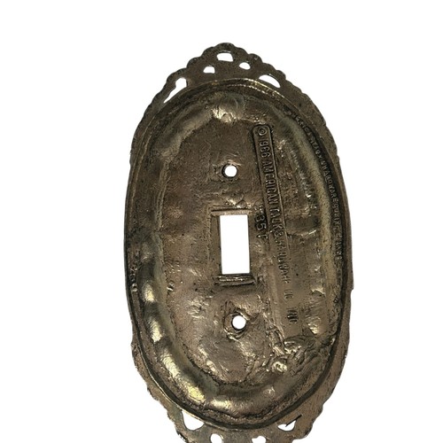 Vintage 1966 35T American Tack & Hardware Brass Switch Plate Cover - Picture 3 of 13