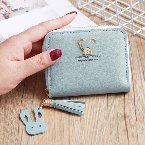 Women's Leather Coin Card Purse Cute Small Bag Zipper Wallet Clutch Mini Handbag - Picture 14 of 22