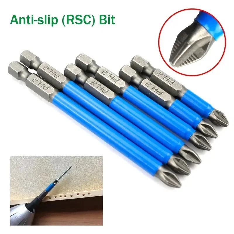 14/7 Magnetic screwdriver bit Bits set PH2 Anti-slip Hex Shank Screw Cross Head - Image 3 of 4