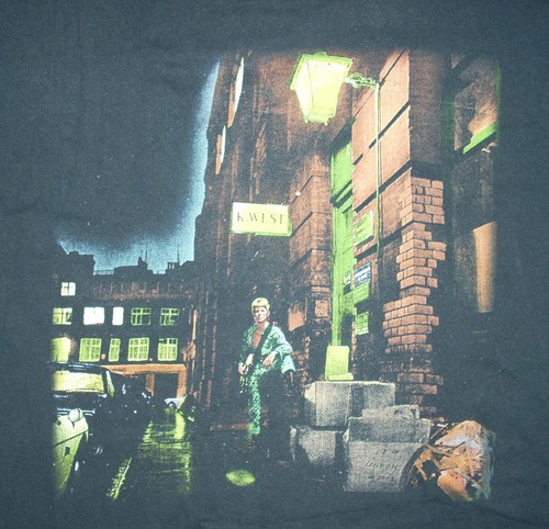 David Bowie ZIGGY STARDUST T-Shirt LARGE doppelseitiges Album Cover Trackliste - Bild 4 von 6