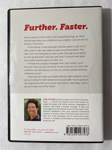DVD y CD Joel Osteen más rápido - Imagen 2 de 2