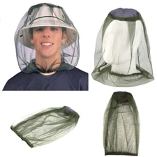 WHOLESALE LOT  50pcs  Mosquito Bee Mesh Net Camping Bug Hat Protector Head Face