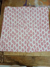 West Elm "Red Floral" Quilted Euro Pillow Sham