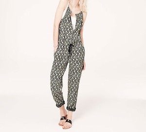 LOFT Lou & Grey Cotton Scallop Paisley Jumpsuit Size Small, Medium ...