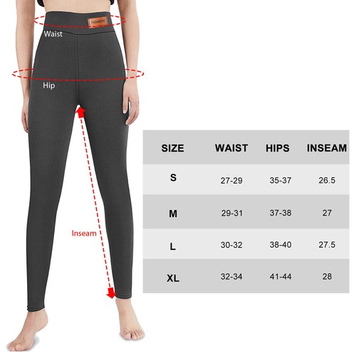 New Womens Winter Warm Sherpa Fleece Lined Leggings Thick Cashmere Thermal Pants - Picture 22 of 32
