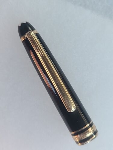 Montblanc Meisterstuck Classic 163 Gorra Negra De Colección Con Borde Dorado, muy buen estado - Imagen 7 de 8