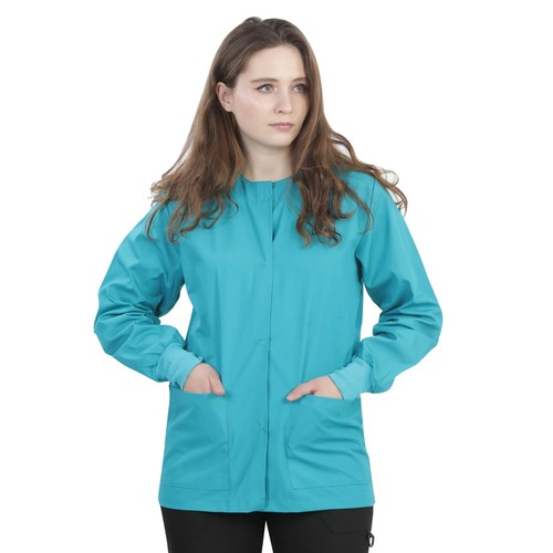 MAZEL UNIFORMS WOMENS SCRUB JACKET WITH KNIT SLEEVES IN ALL COLORS, #2602 NWT - Picture 13 of 18