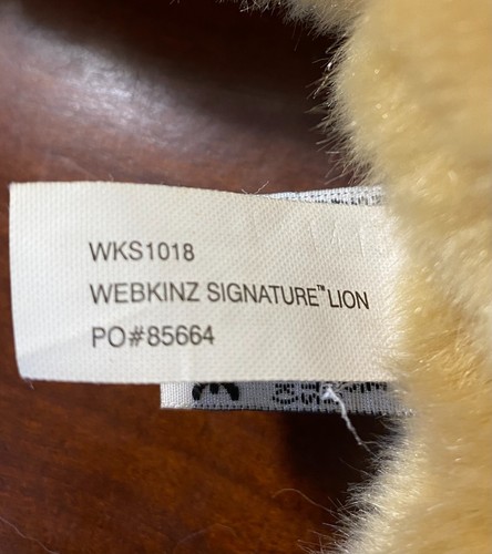 Webkinz Signature Lion - No Code - Picture 3 of 4