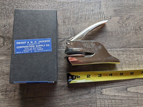 Dwight & M. H. Jackson Corporate Seal Stamp Interventions, Inc. with Box - Picture 8 of 8
