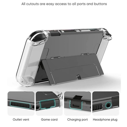 Funda OLED Switch acoplable para Nintendo Switch OLED, delgada transparente - Imagen 8 de 8