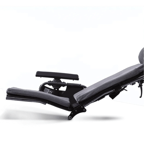 Karma MVP 502 Crash Tested Folding transit carer controlled reclining wheelchair - Picture 7 of 9