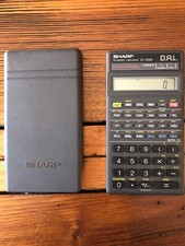 Vintage Sharp EL-509G Scientific Calculator Working With Cover Works Great