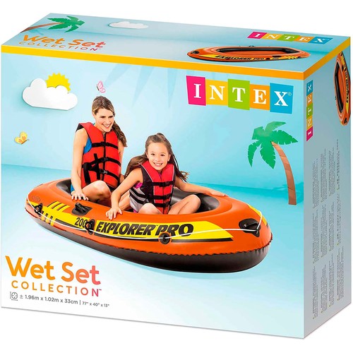 Barca Hinchable Explorer PRO Balsa Lancha Mar Rio Flotante Inflable INTEX Barco - 第 8/27 張圖片