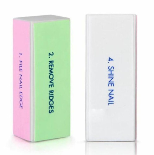 4 Way Acrylic Nail Buffer Buffing Sanding Block Files Salon Art UK SELLER New - Picture 3 of 12