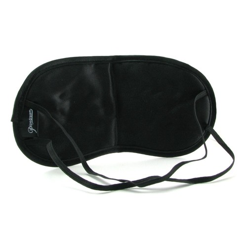 Pipedream Satin Sleeping Eye Mask Black - Blindfold Nightshade Cover - Picture 1 of 3