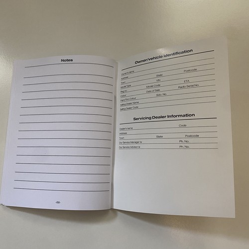 NEW BLANK FORD PX RANGER SERVICE LOG BOOK BOOKLET - Picture 6 of 6