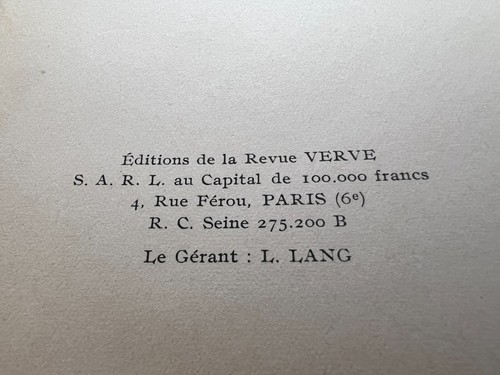 Pablo Picasso VERVE. Die französische Kunstrezension. Verve vol. V Nr. 19-20, 1948 - Bild 17 von 18