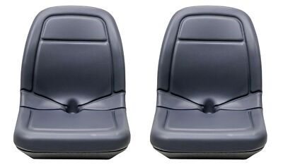 Gray Vinyl Highback Seat Pair (2) Replaces AM138194 Fits 625i 850i 855D Gator