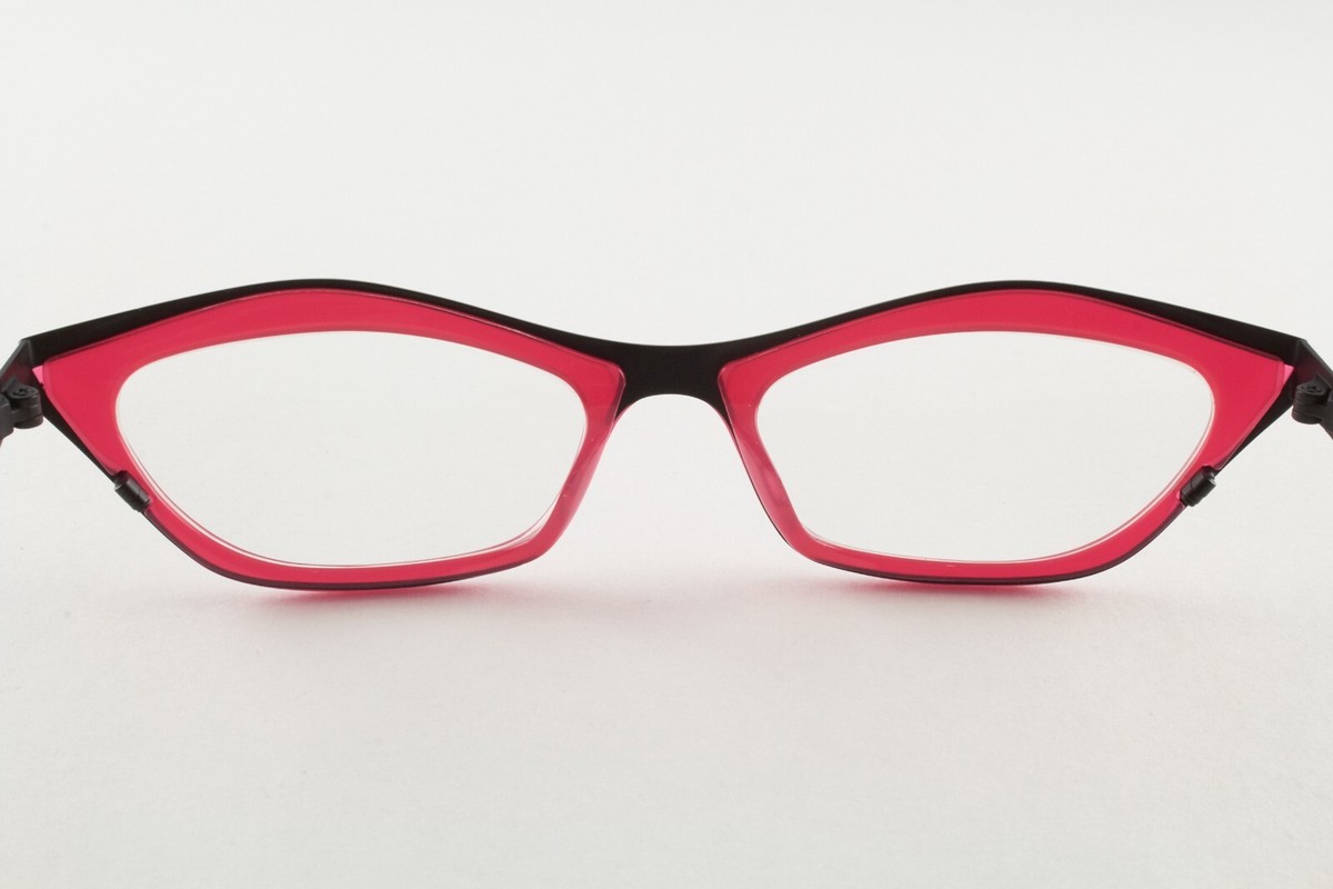Ikuteru　Ｃ-69.70 Rare Authentic See Eyewear 8153 C607 52mm Pink Matte Black