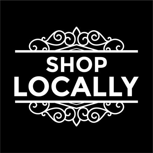 Shop Locally Store Front Decal Sticker - Business Sign - Door Store Window Decal - Picture 2 of 15
