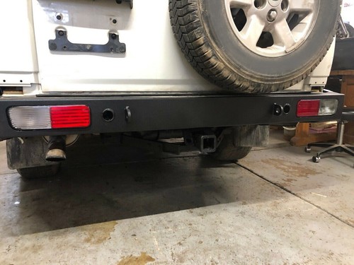 HECASA Heavy-Duty Steel Rear Bumper For 1999-2004 Land Rover Discovery Black - Picture 6 of 20