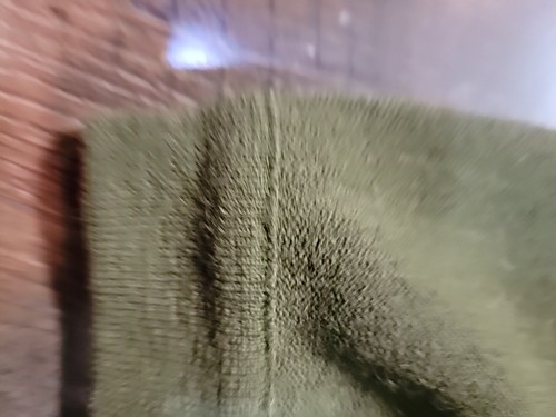 Olive Green VTG Van Heusen Cardigan Sweater Men Med Butto Dad Grandpacore Cobain - Picture 8 of 24