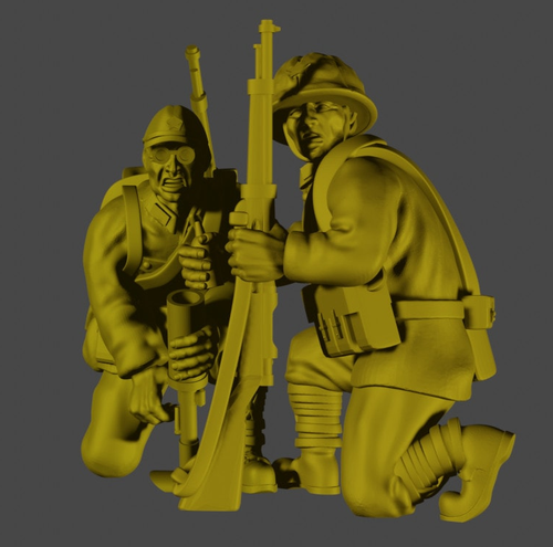 Bolt Action: Japanisches Licht 50 mm Mörserteam (28 mm Maßstab) - Bild 2 von 2