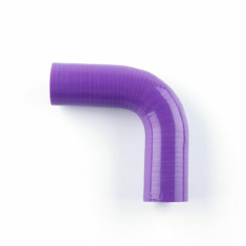 Silicone Hose 90 Degree Elbow ID 7/16" 11mm Pipe Radiator Coupler Tubro Purple - Imagen 3 de 6