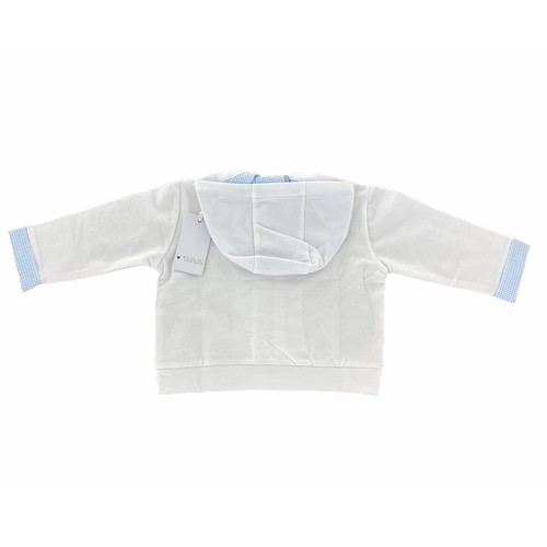 A95 felpa bimbo boy NANAN white cotton sweather - Picture 2 of 4