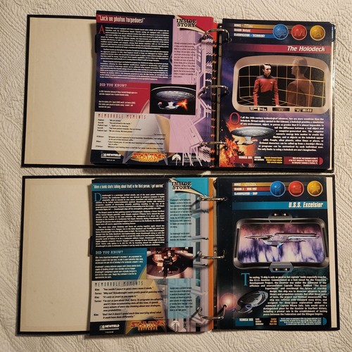 1997 Star Trek Universe Over 370 pages with 2 Binders - Newfield Publications - Picture 11 of 20
