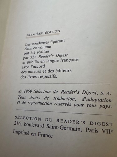 LIVRE DE SÉLECTION DU READER'S DIGEST DE 1969, AVEC QUATRE HISTOIRES - Imagen 5 de 11