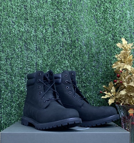 NUEVO Timberland Waterville 6 pulgadas doble cuello negro bota para mujer talla 13 - Imagen 3 de 5