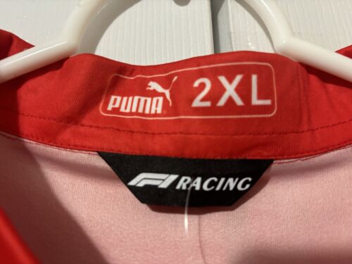 NWT Puma Scuderia Ferrari F1 Men's Team Polo Shirt 2XL Zip Pirelli - Picture 4 of 11