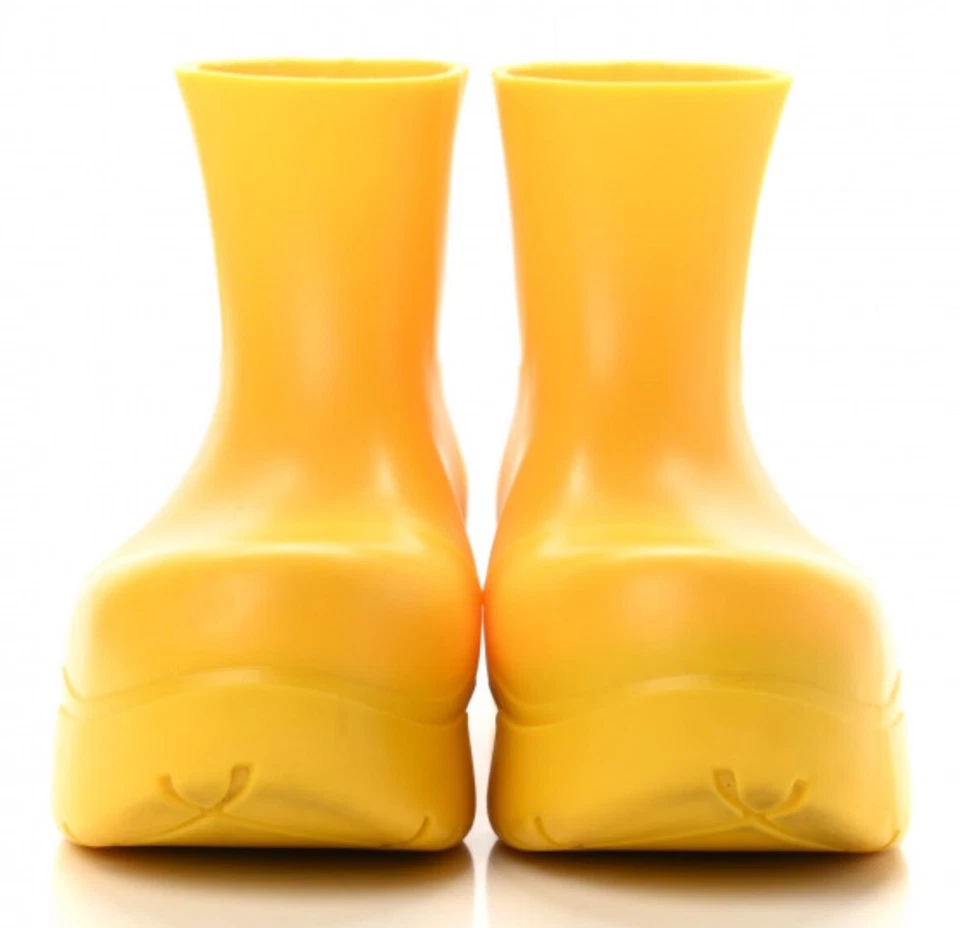NUEVAS Botas de Lluvia Bottega Veneta Charco (TALLA: 40) Amarillo Pull On - Sin Caja Foto 2 de 4