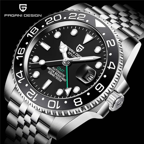 PAGANI DESIGN - PD1662 Men Watches GMT Mechanical Watches Top Brand Waterproof C - Picture 20 of 37