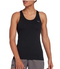 Women's Under Armour HeatGear Racer Tank Top Size X-Small Black NEW