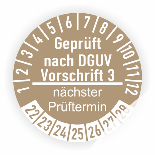Prüfplaketten DGUV Vorschrift 3 Prüfung Elektrischer Anlagen Betriebsmittel - Picture 15 of 15