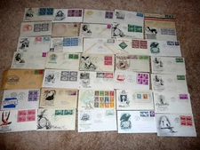 Lot of 35- First Day of Issue - and others - Envelopes With Stamps