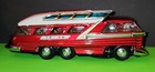 VINTAGE TIN LITHO TOY BUS CAR VAN BATTERY OPERATED MADE IN JAPAN WORKS EXCELLENT — photo 8