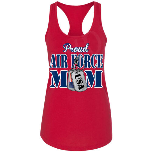 🔥 Proud Air Force Mom Women's Racerback Tank top USAF Tee Gift for mom S-2XL - Picture 10 of 10