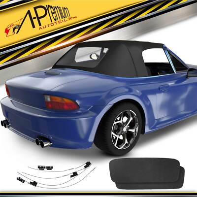 1x Cabrioverdeck Softtop Verdeckbezug Schwarz für BMW Z3 Roadster E36 M3 95-2003