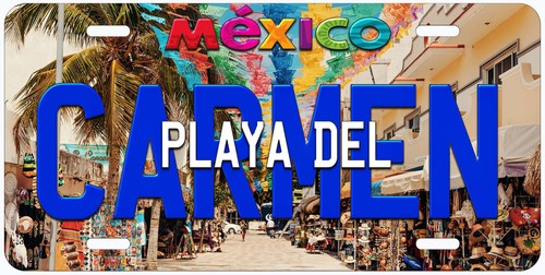 Playa del Carmen Novelty Mexico Car Auto License Plate - Picture 6 of 6