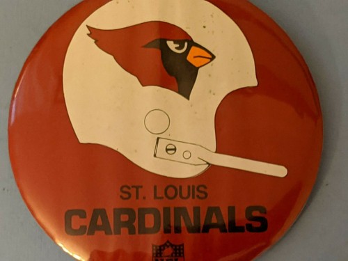 Vintage 1970er St. Louis Cardinals Football NFL Pinback Button Pin 3 1/2" - Bild 4 von 8