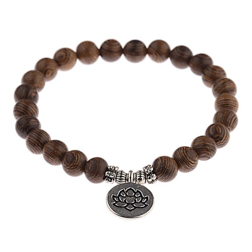 High Quality Natural Wooden Bead String Yoga Reiki Bracelet Prayer Beads Gift - Picture 13 of 14