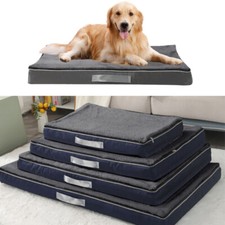 Waterproof Memory Foam Pet Dog Bed Gray Sofa Cushion Removable Washable Cover