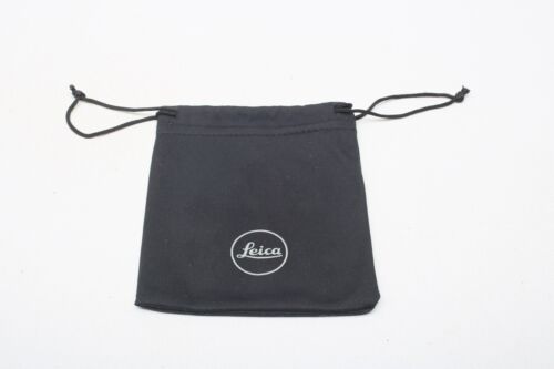 Leica Logo schwarz Objektiv Etui Kordelzug Softbag 4,5"x5" Etui++Original+NEUWERTIG