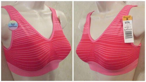 2 HANES M Pink Soft Cup Wire Free Bra~34D, 36D, 36DD, 38C, 38D, 40A, 40B, 42B - Picture 2 of 12