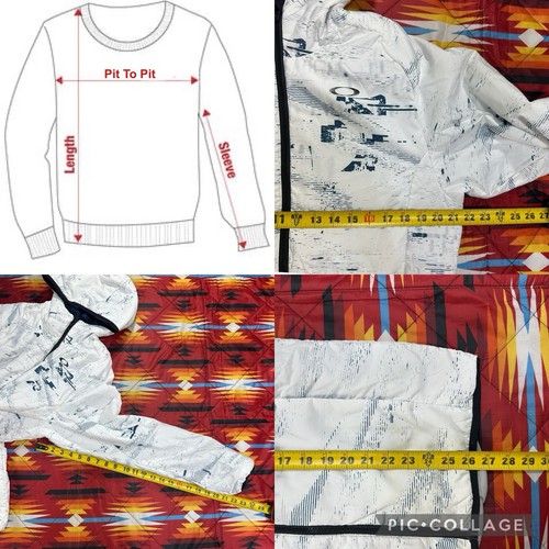 Oakley Graphic Print Puffer White Jacket Hoodie Men’s Medium Performance Fit - Picture 2 of 15