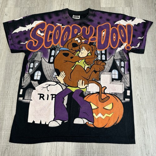 Scooby Doo AOP single stitch T-Shirt Tultex Modern Boot Reprint sz Large