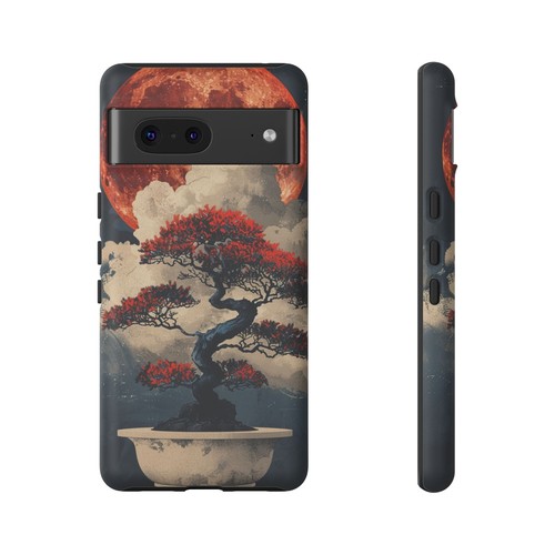 Bonsai Tree Blood Moon - Phone Ink Cover Case for iPhone, Galaxy, Pixel - 第 154/281 張圖片